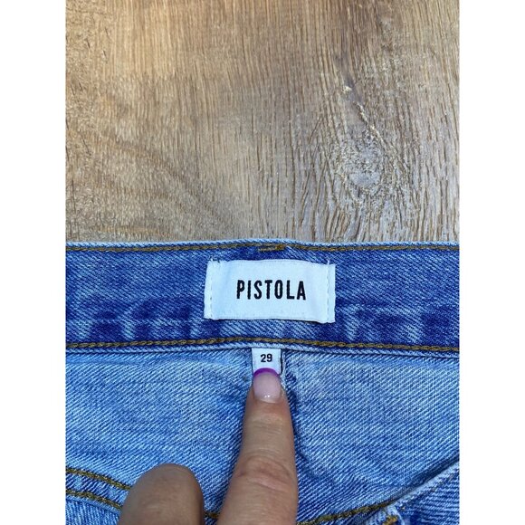 Pistola Womens Distressed Light Wash Denim Jeans Size 29‎ - Picture 6 of 8